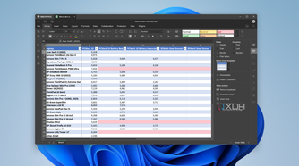 Screenshot of OnlyOffice displaying an Excel spreadsheet