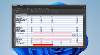 Screenshot of OnlyOffice displaying an Excel spreadsheet