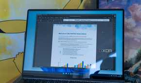 A Windows 11 laptop running OnlyOffice
