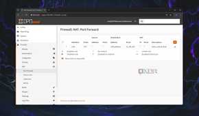 The Port Forward tab in the OPNsense web UI