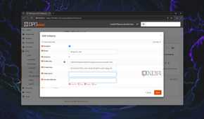 The VPN tab in the OPNsense web UI
