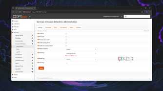 The Intrusion Detection tab in the OPNsense web UI