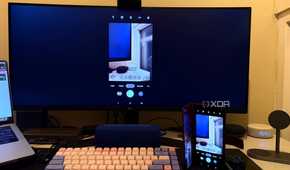 Phone's viewfinder on PC screen