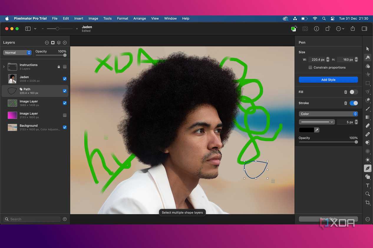 Pixelmater Pro interface