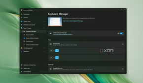 Screenshot of the Keyboard Manager settings page in PowerToys