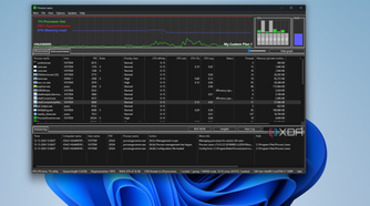 Screenshot of Process Lasso showing running processes on Windows