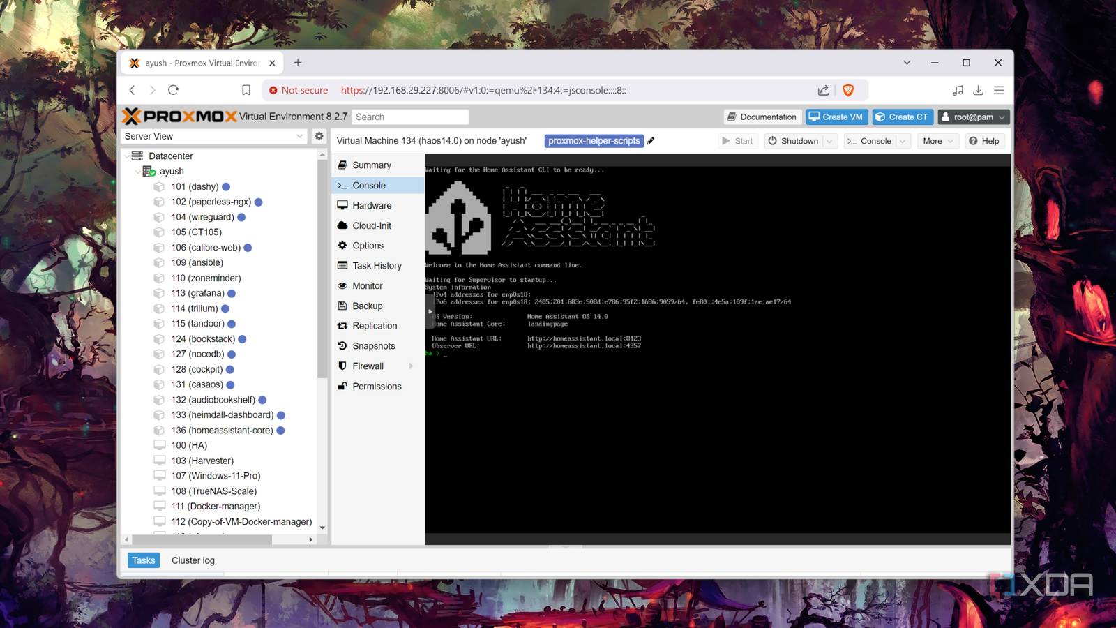 Running Home Assistant inside Proxmox