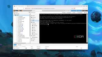 Enter a Proxmox VE-Helper Script in the Shell UI