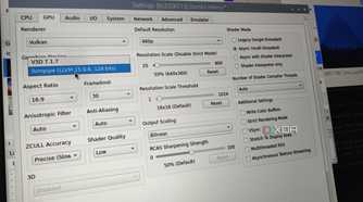 Setting th graphics to llvmpipe in RPCS3