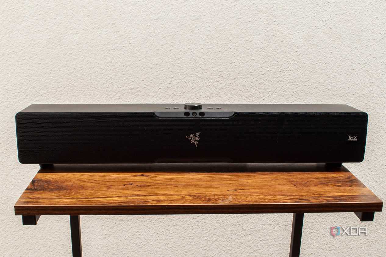 Razer Leviathan V2 Pro on a table