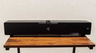 Razer Leviathan V2 Pro on a table