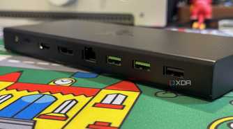 razer usb 4 dock seen from the back side