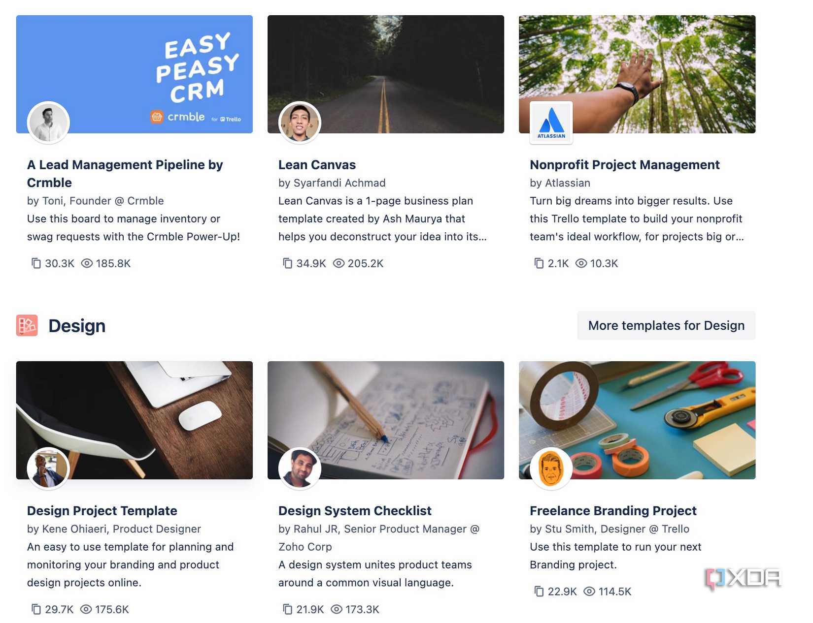 Trello templates