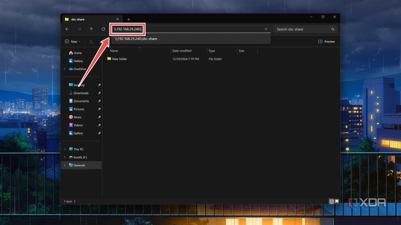 Accessing an OMV share on Windows 11