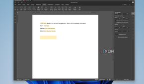 Screenshot of the PDF form maker in OnlyOffice