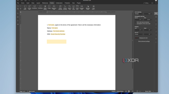 Screenshot of the PDF form maker in OnlyOffice