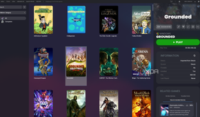 A LaunchBox library menu