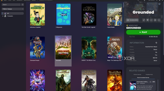 A LaunchBox library menu