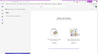 A screenshot of Microsoft Teams web