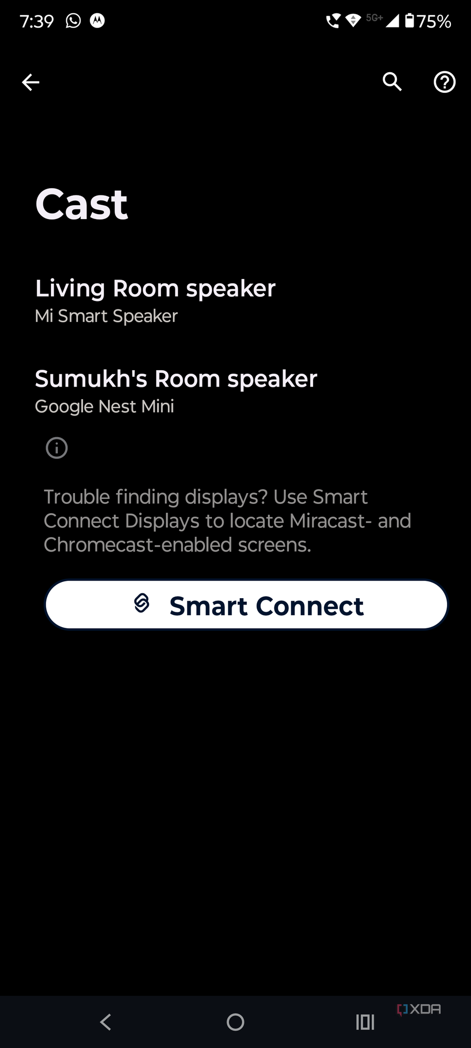 Select Smart connect