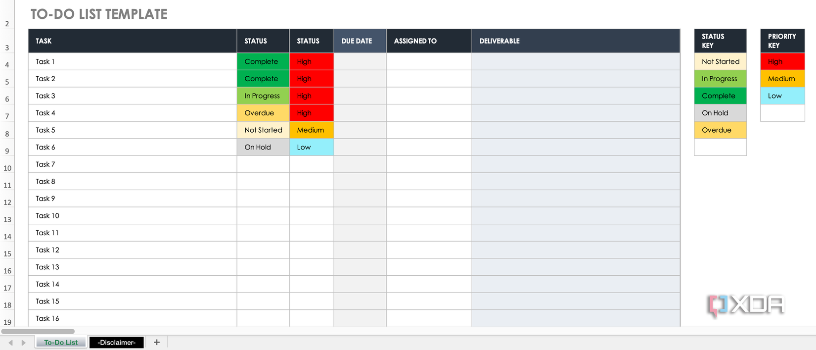 Process Task List Template 10 free Excel templates that will help you track your projects