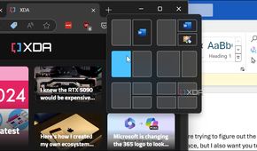 showing the snap layouts feature in Windows 11