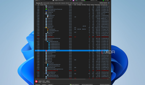 Screenshot of the processes tab in Task Manager DeLuxe