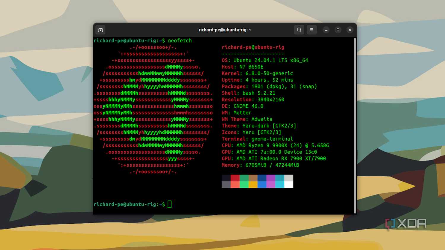 Ubuntu 24.04 neofetch