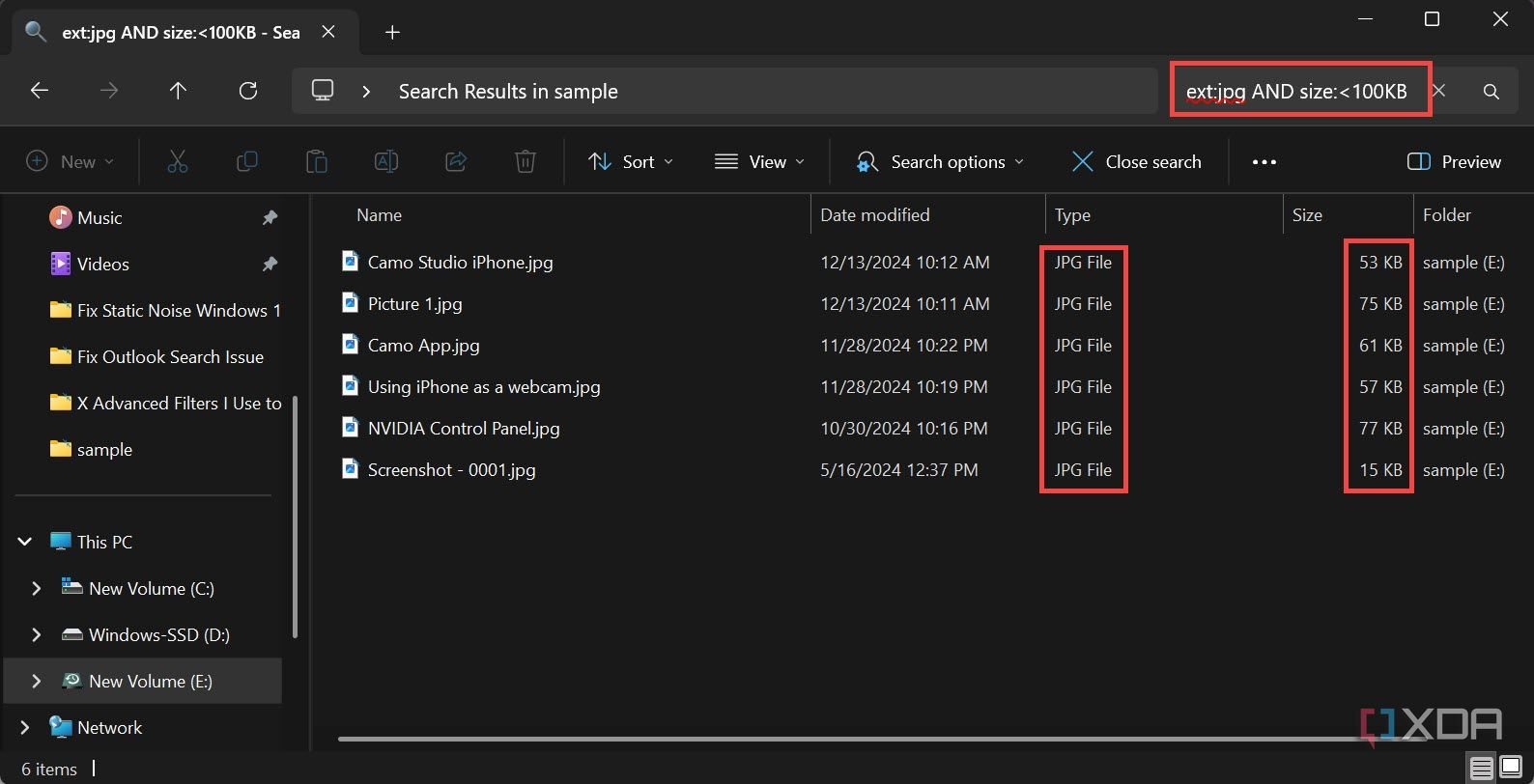 Find files in File Explorer