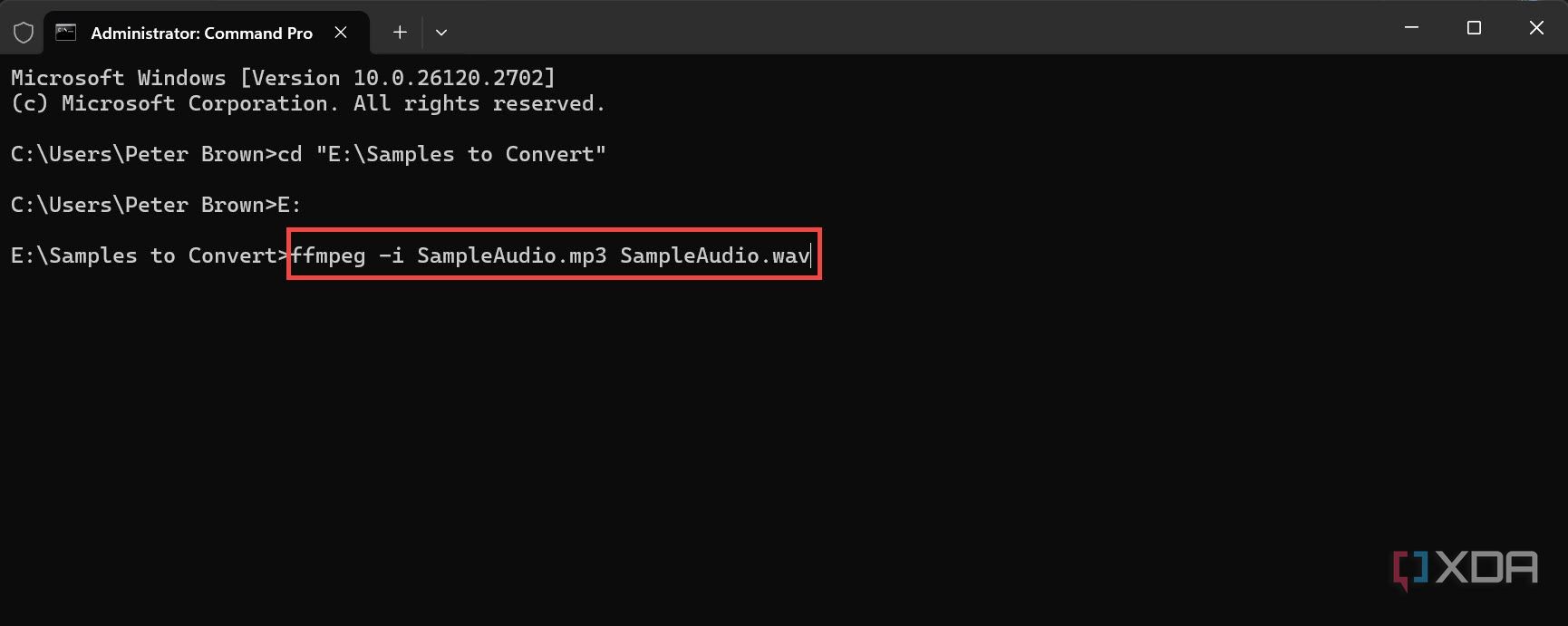 Convert your media files in Windows