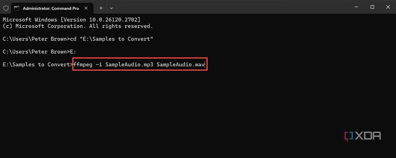 Convert your media files in Windows