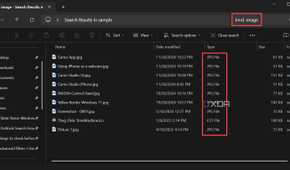 Using kind filter in search