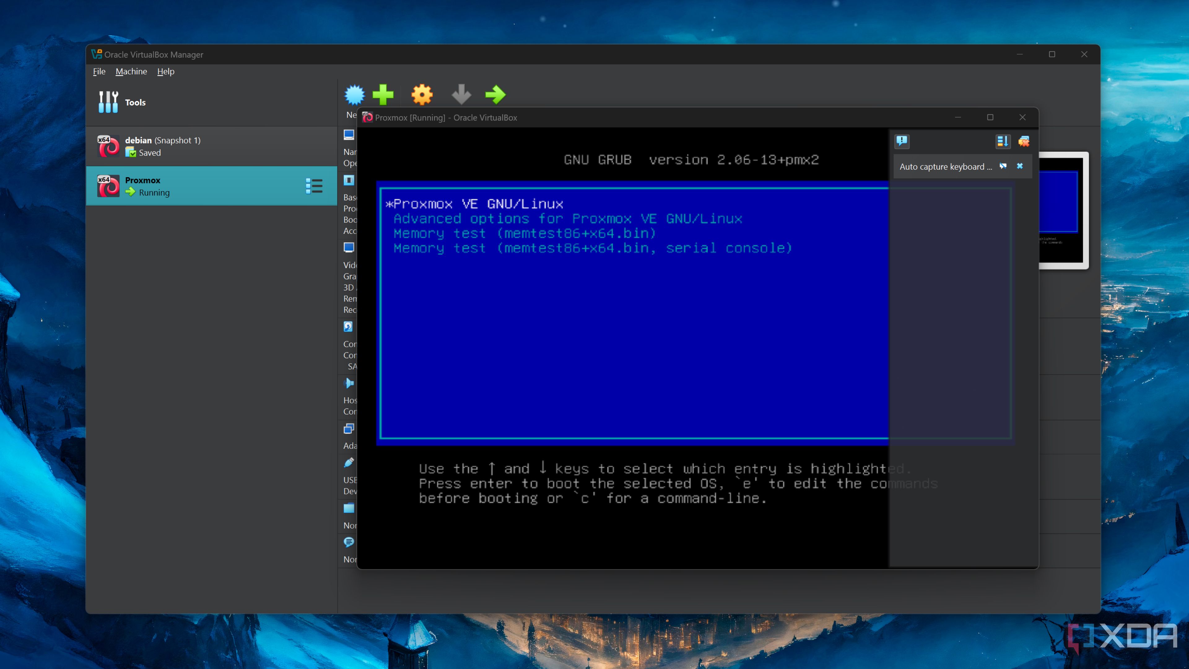 Running Proxmox inside a VirtualBox VM