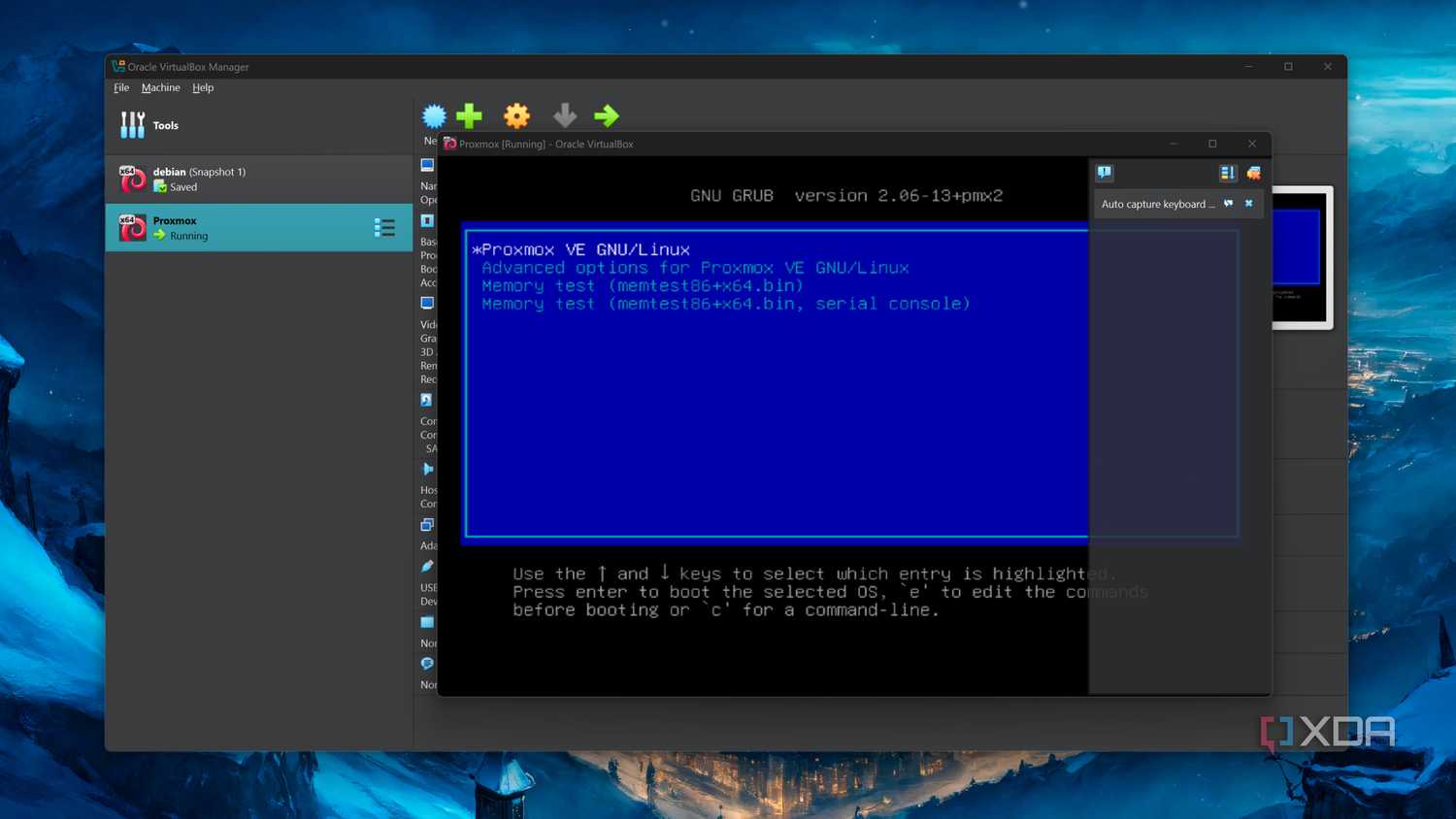Running Proxmox inside a VirtualBox VM