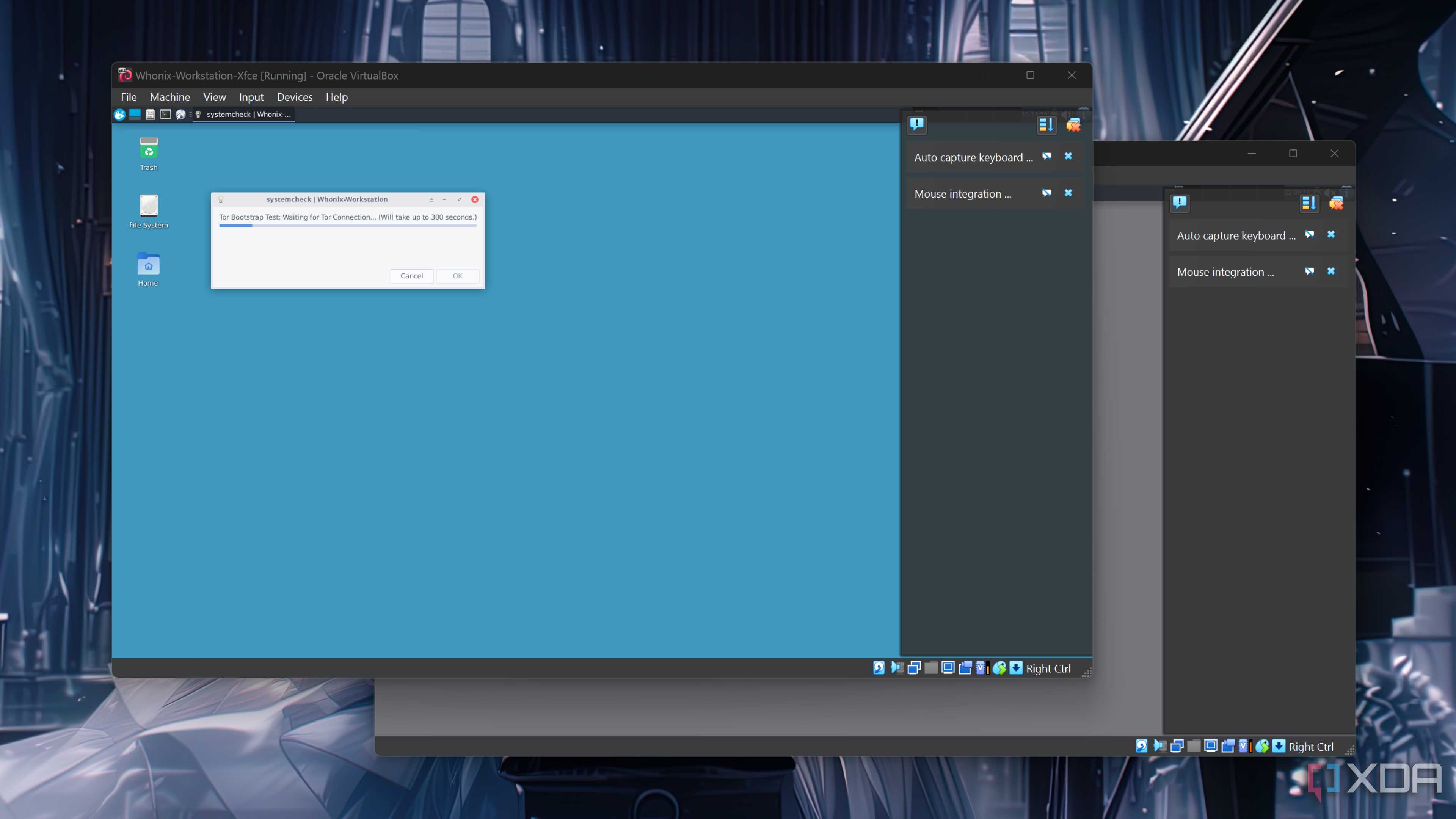 Running Whonix on VirtualBox