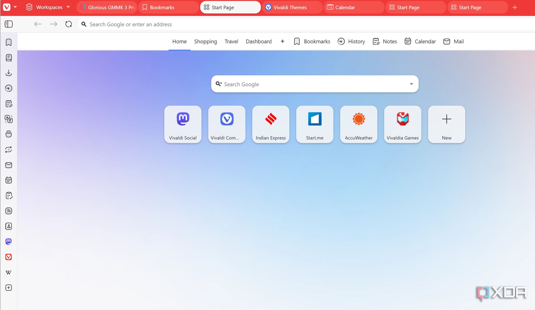Vivaldi home