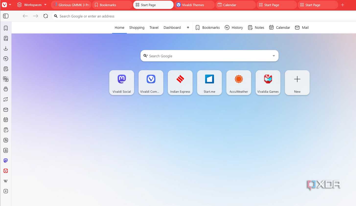 Vivaldi home