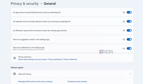 windows-11 privacy settings