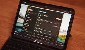 Windows update screen on iPad