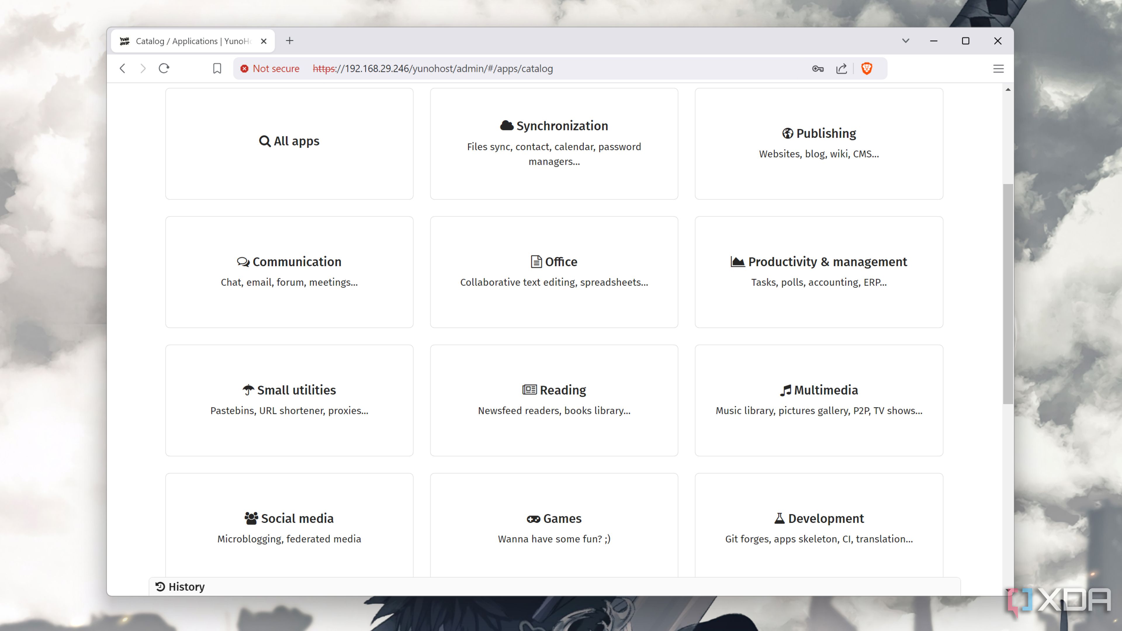 The app catalog in YunoHost