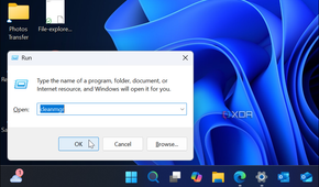 screenshot showing how to launch Disk Cleanup from Run dialog