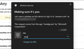 showing how to verify windows device with Windows hello PIN