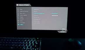 Alienware monitor OLED care features in OSD