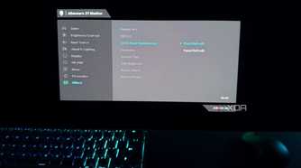 Alienware monitor OLED care features in OSD