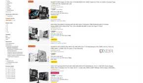 Screenshot of Amazon search results for an AM5 motherboard