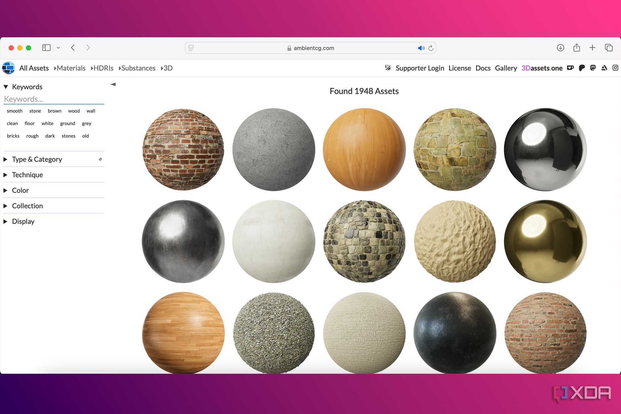 Find your favorite Blender textures