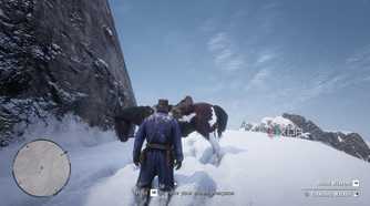 a player with a horse in red dead redemption 2