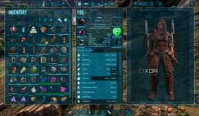 a player inventory with mods in ark survival evolved