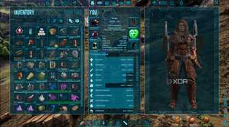 a player inventory with mods in ark survival evolved