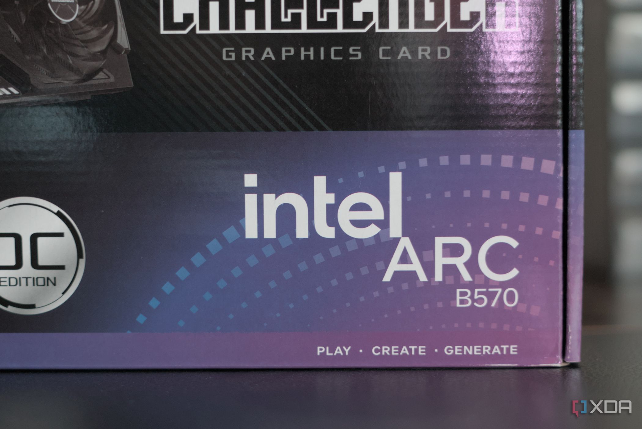 ASRock Arc B570 Challenger box branding